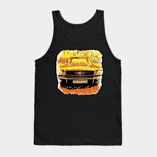 Mustang car art design Tank Top